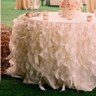 Table skirts for weddings uk top